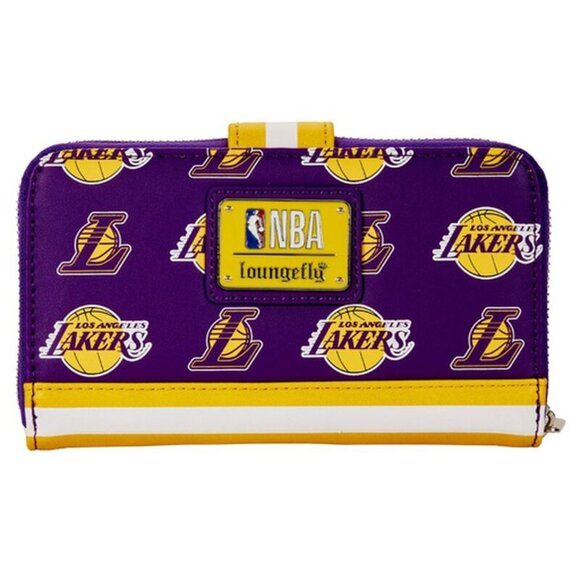 Loungefly NBA Los Angeles Lakers Zip Around Wallet - Picture 2 of 5